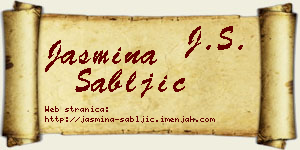Jasmina Sabljić vizit kartica